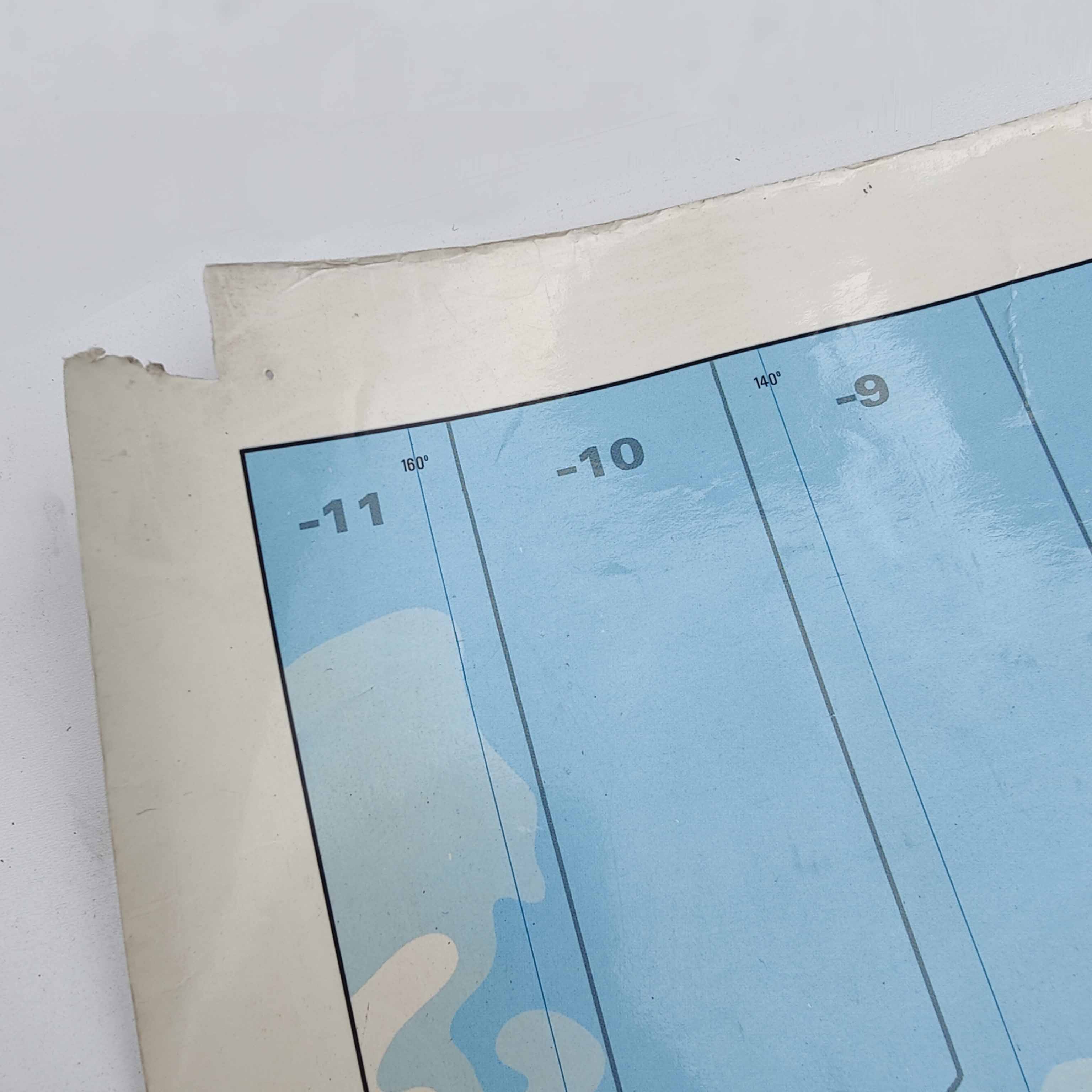 Great vintage map of the world / planisphere aerial agency uta