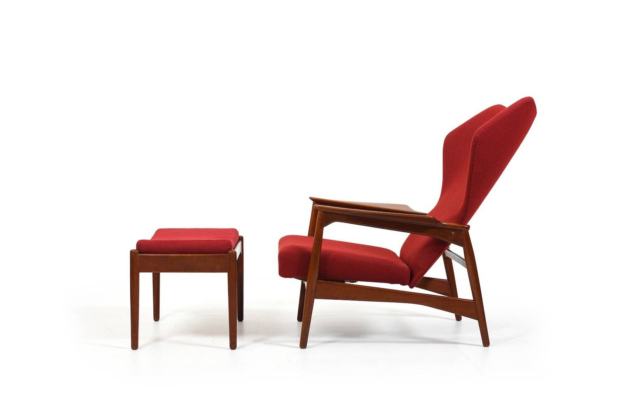 Fauteuil inclinable Cloud Master en teck Ib Kofod-Larsen 1950