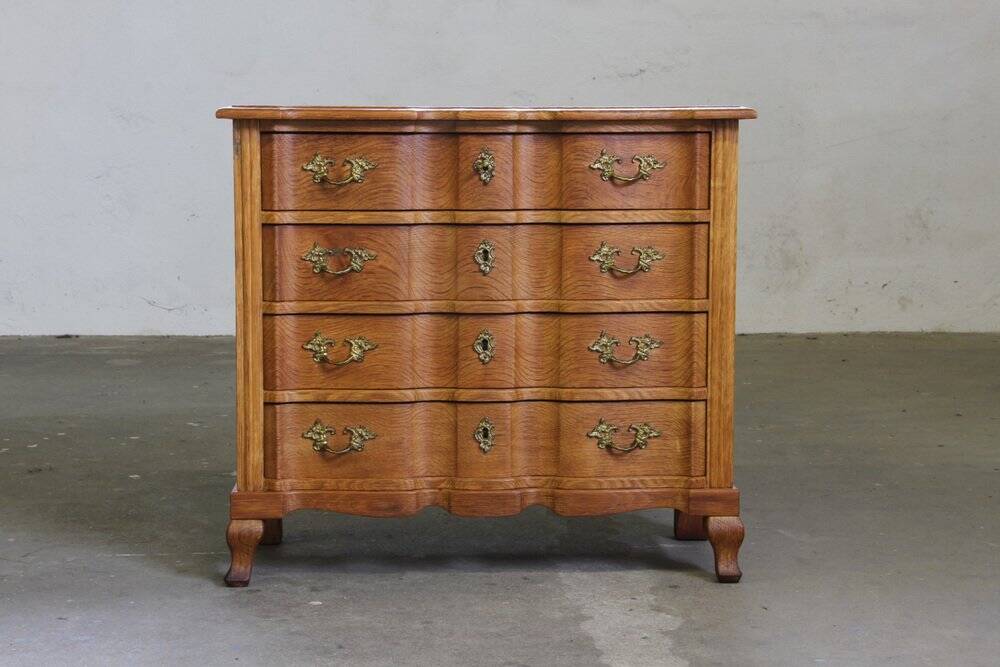 Commode vintage danoise de style brutaliste en chêne clair, dans le style de Henning Kjærnulf, années 1960