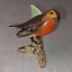 Antique porcelain figurine, robin bird / Rotkehlchen / Robin Goebel