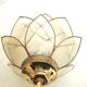 Applique lotus nacre et laiton