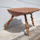 Tripod wood table, root table, natural wood table, vintage coffee table, brutalist