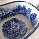 Large 20th century English glazed and enamelled earthenware planter