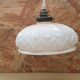 Old vintage art deco opaline pink pendant lamp