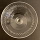 6 old champagne glasses in blown crystalline