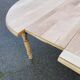 Louis Philippe round extendable dining table with renovated leaves and 4 extensions.