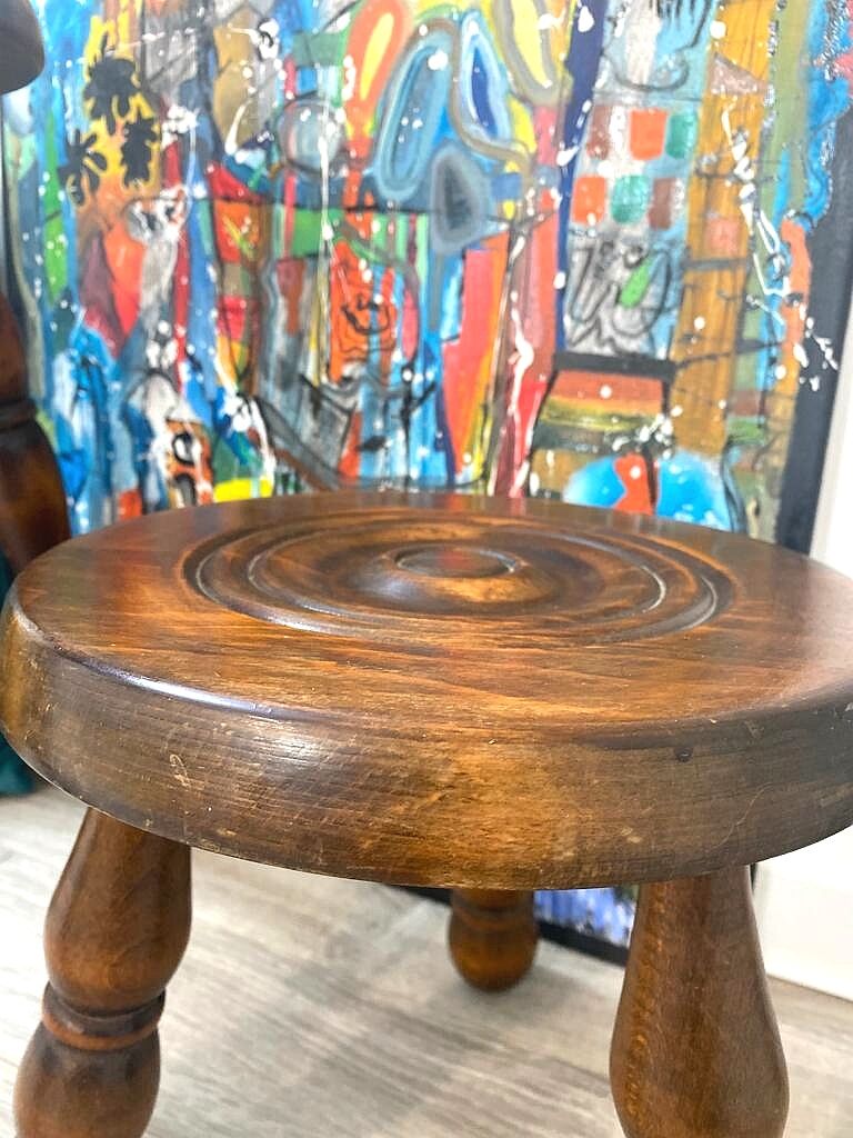 Pair of tripod stools