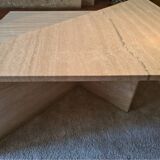 2-item travertine lounge tables