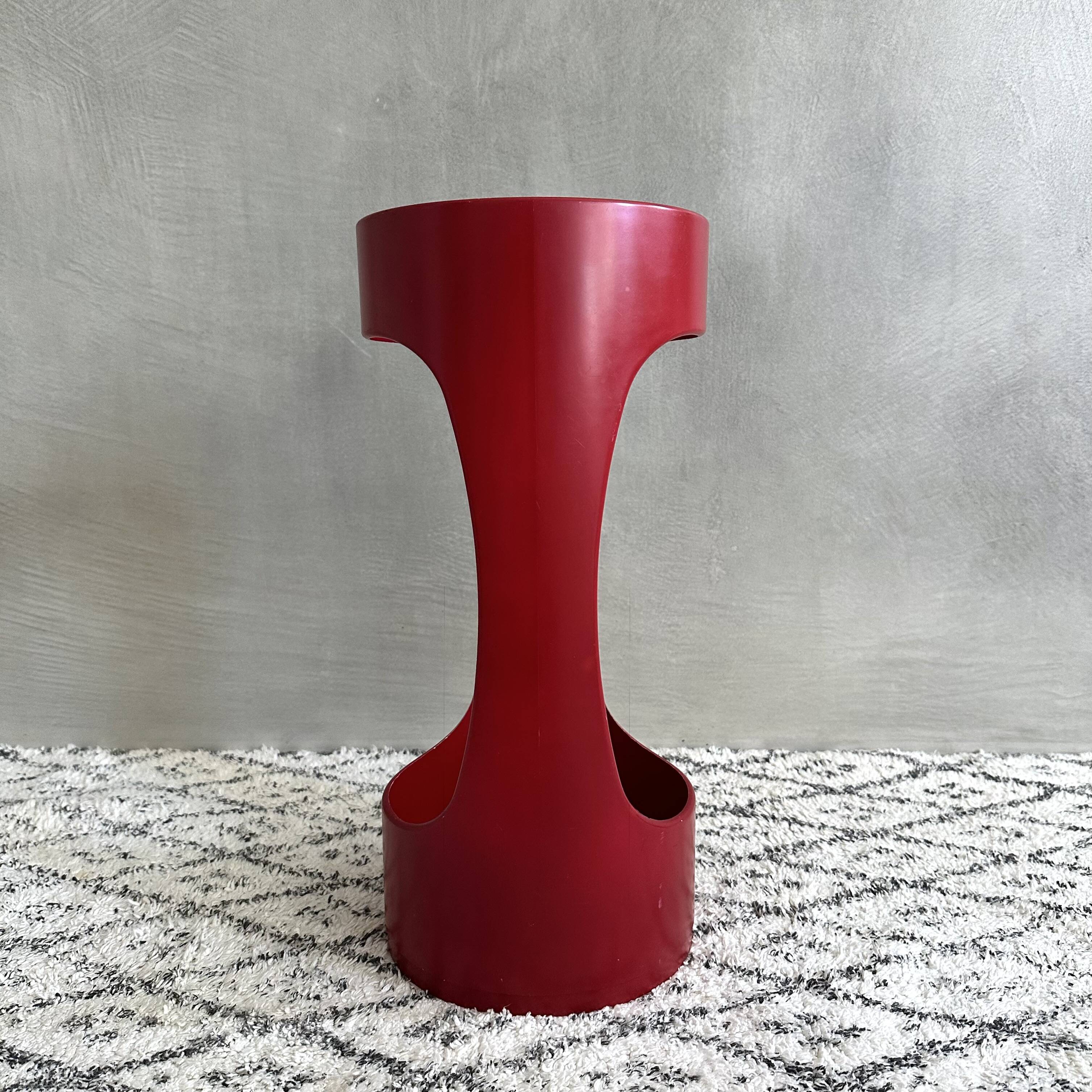 Vintage Umbrella Stand by Schönbuch, Umbrella Holder red, Pop Art