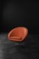 Vintage Mid-Century Scandinavian Modern Space Age Orange Swivel Armchair