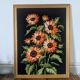 Vintage sunflower tapestry