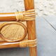 Rattan and bamboo bedside table