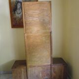 Art deco boat dressing table with large mirror 1940s