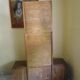 Art deco boat dressing table with large mirror 1940s