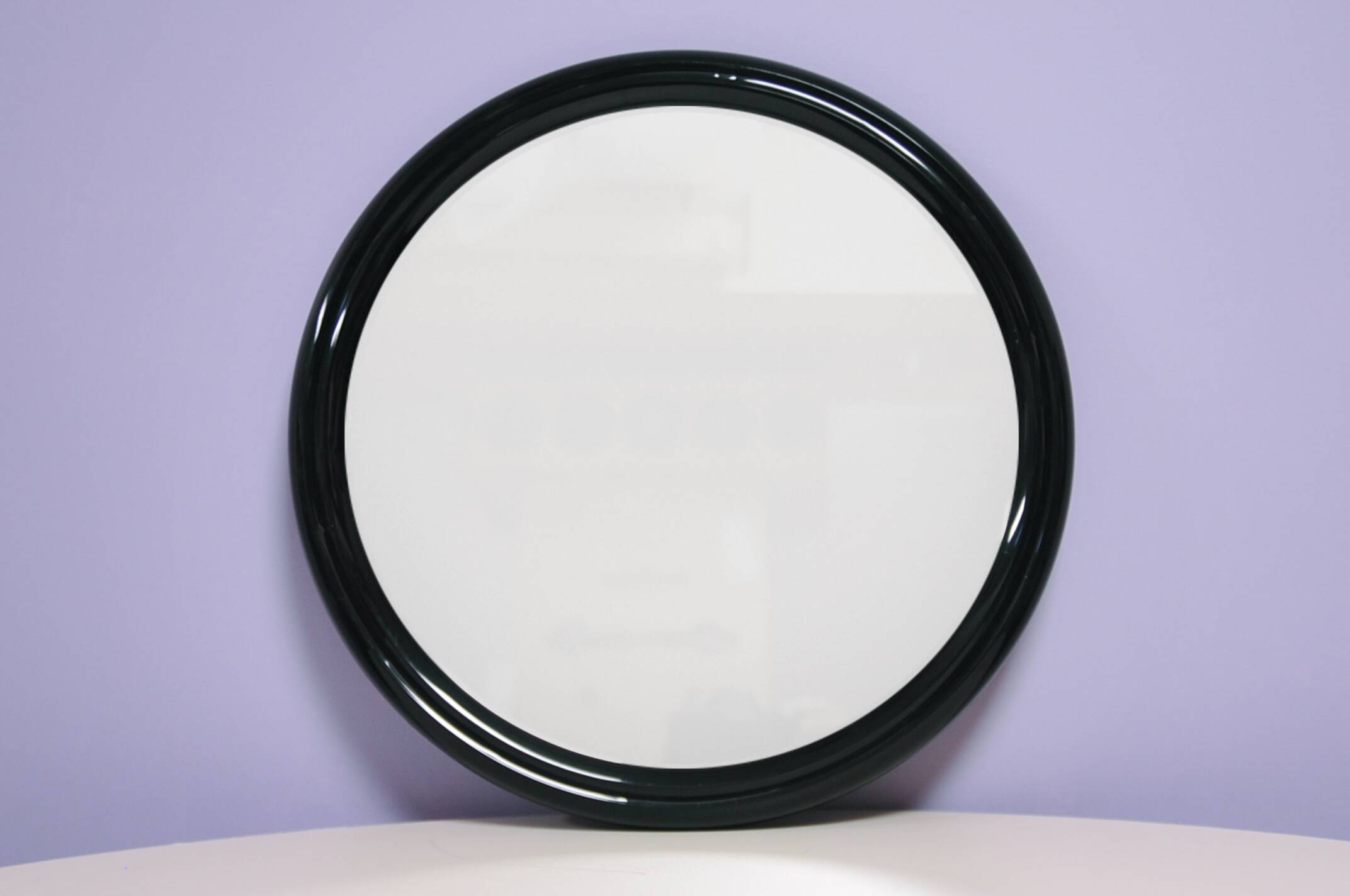 miroir rond noir vintage Tiger
