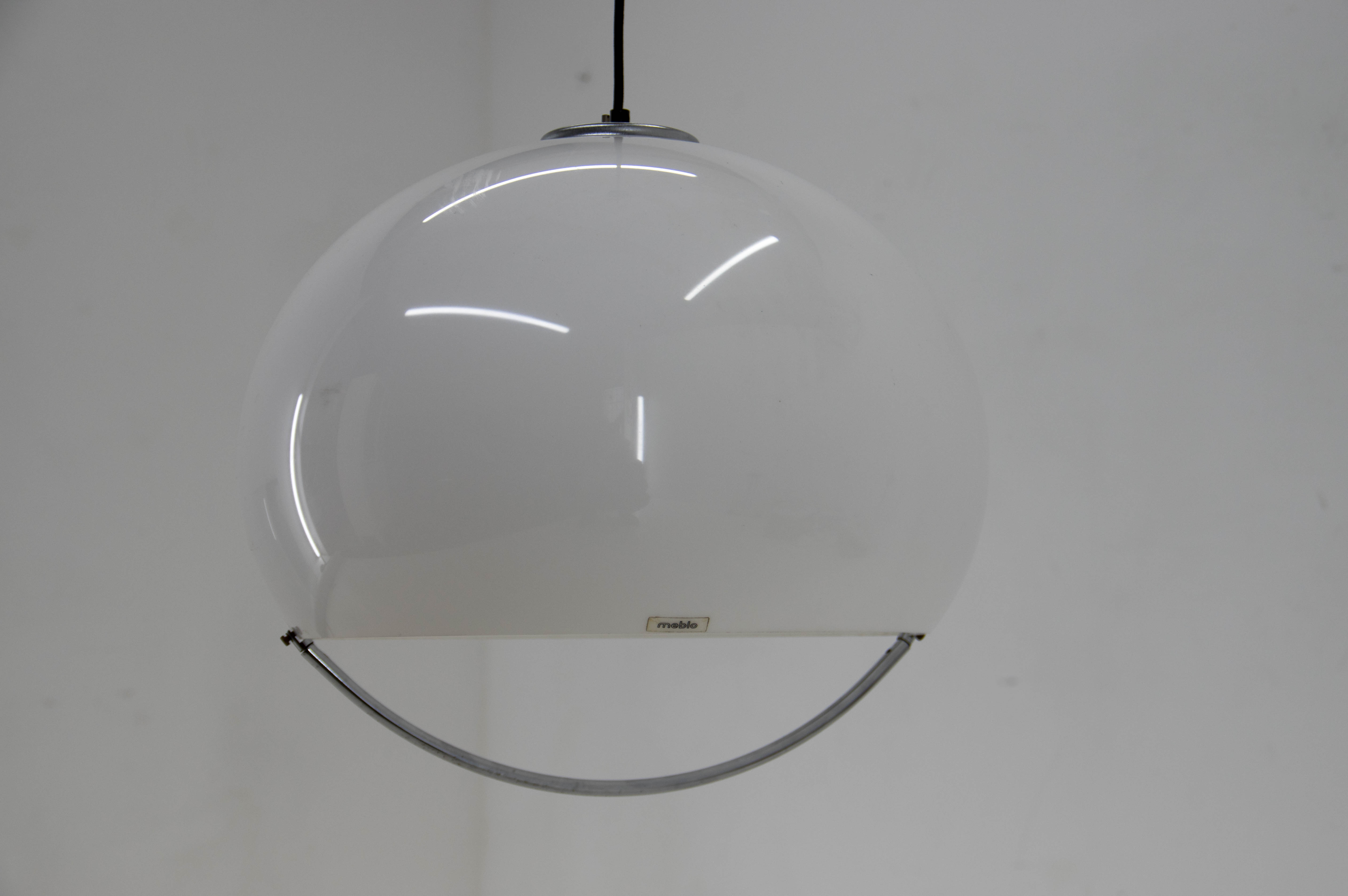 Mid Century Pendant Meblo, Harvey Guzzini, Italy, 1970s