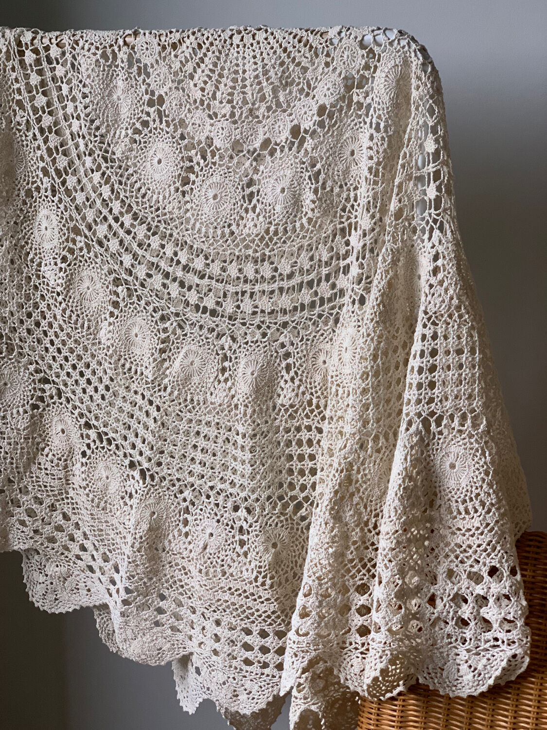 Crochet tablecloth