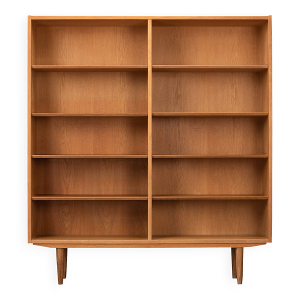 Bibliothèque en chêne design danois par Hundevad, années 1960