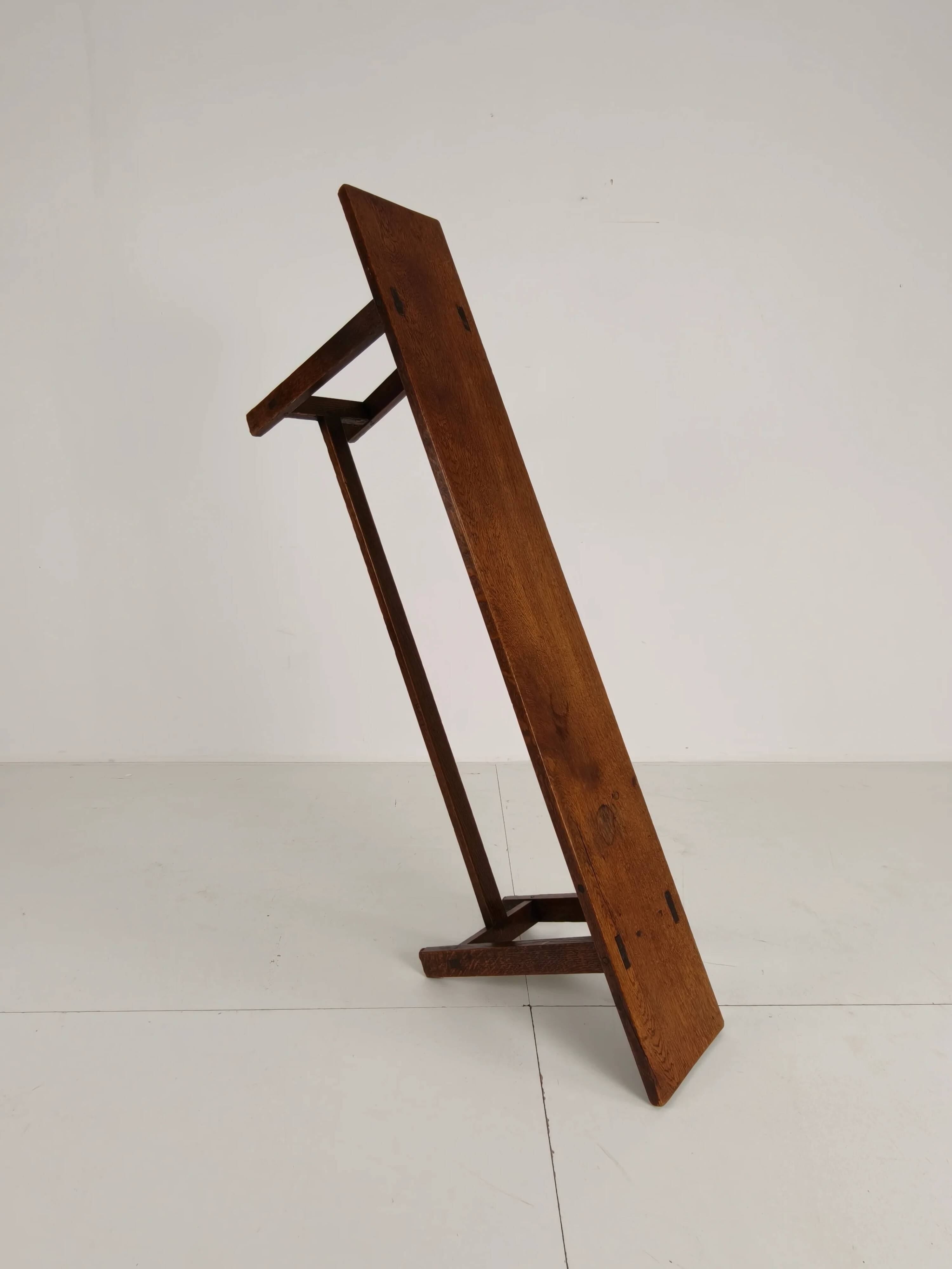 Pair of 19th century French rustic benches – solid oak