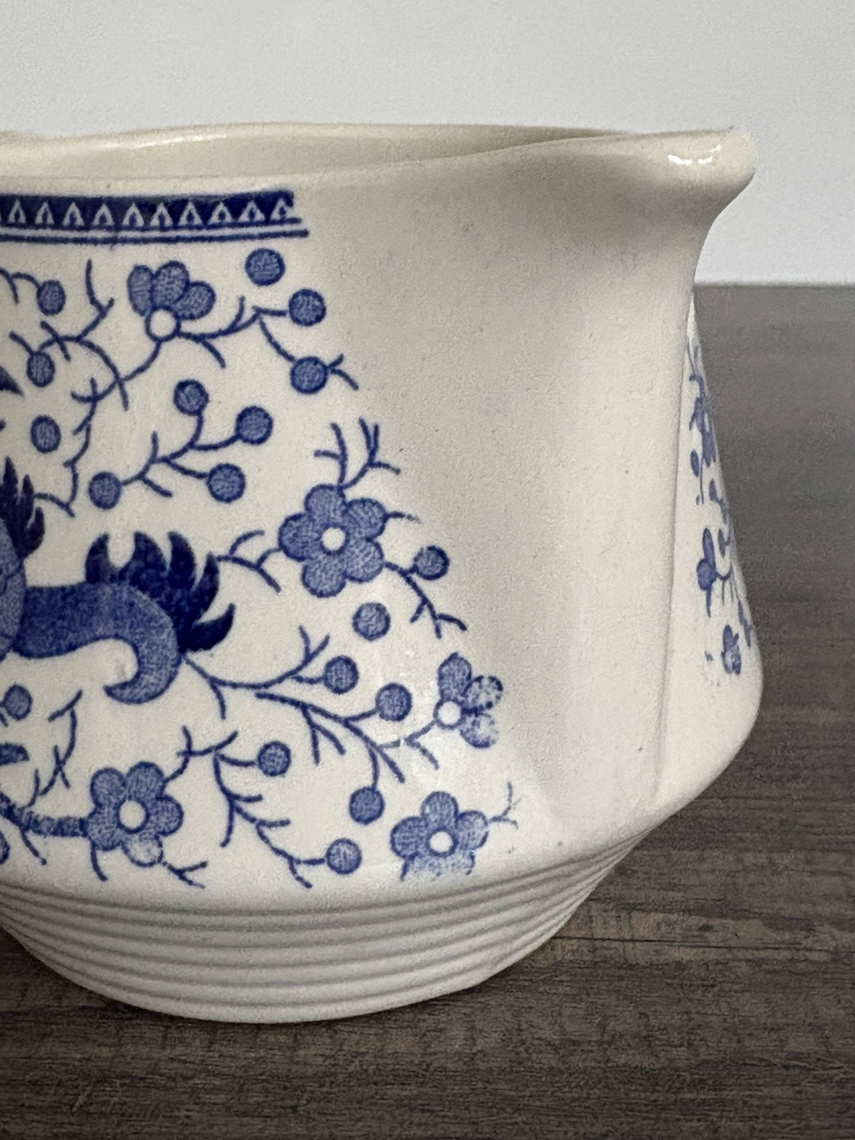 Antique milk jug Boch La Louvière Dragon model