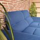 Contemporary sofa aerre italia blue 2-seater