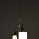 Mid-Century Chandelier in Chrome, Steel and Opaline Glass, Czech, 1960s