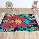 Handmade wool Berber rug 155 X 100 CM