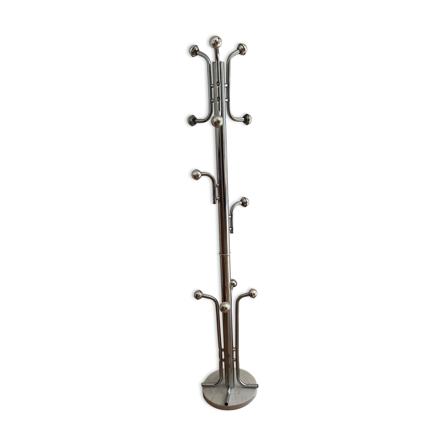 Parrot coat holder marble feet 12 paters 1970