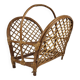 Rattan magazine rack 1960s