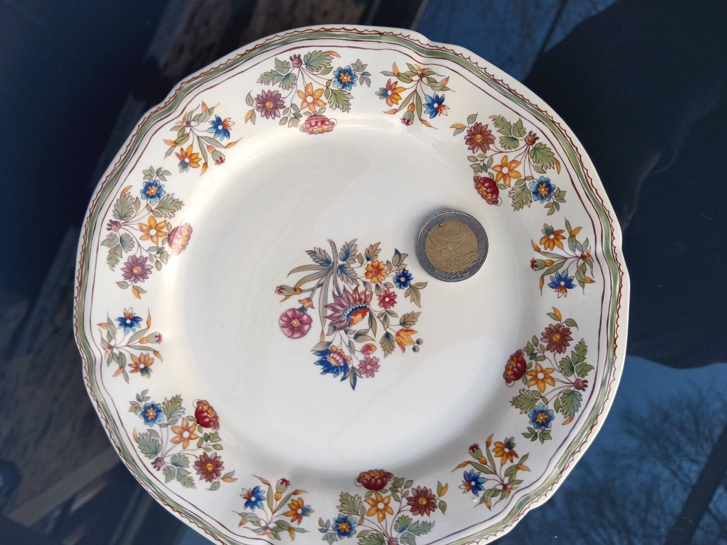 Set of 6 Gien dessert plates