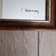 Vintage silkscreen mirror
