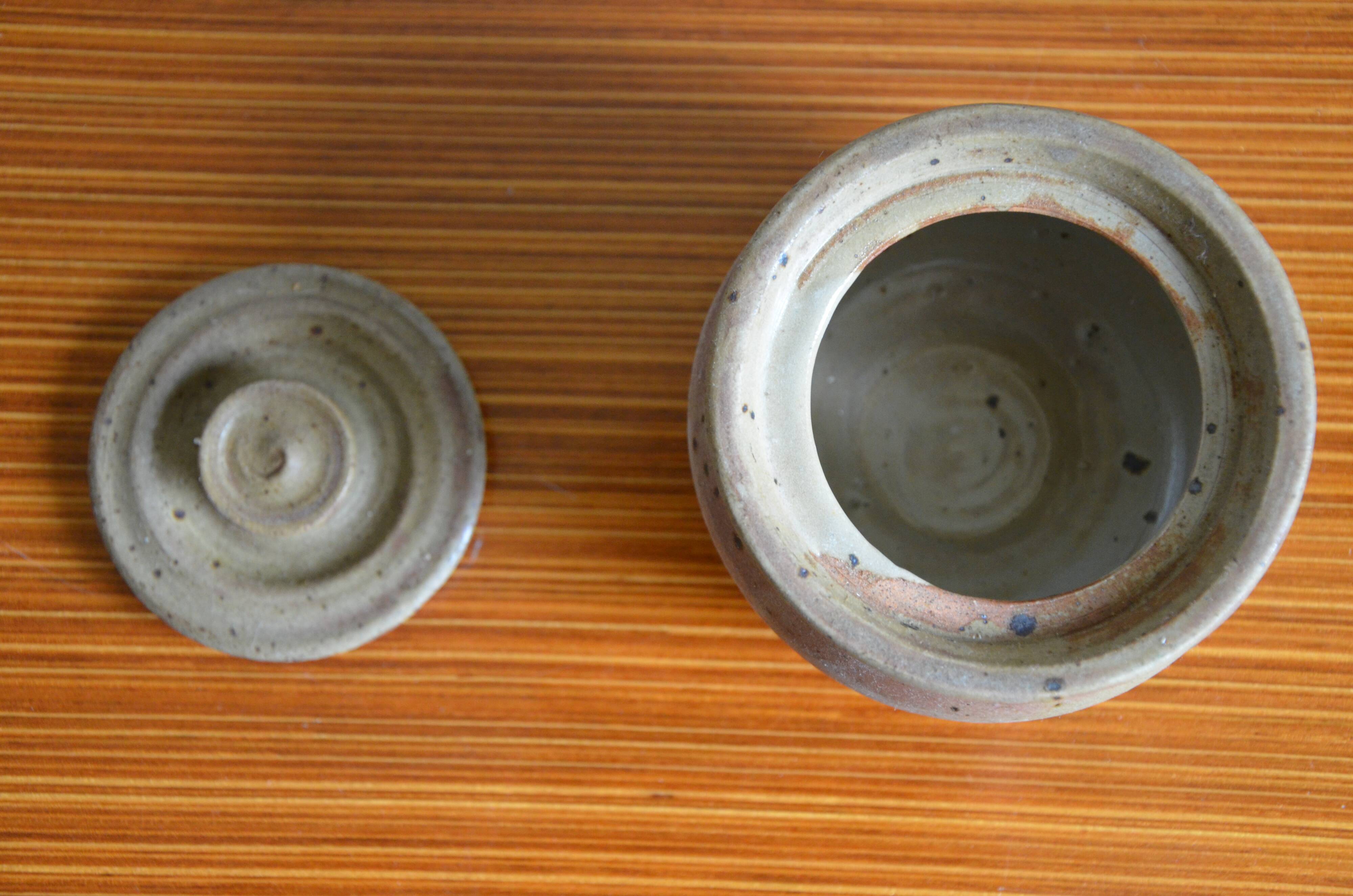 Vintage sandstone sugar pot