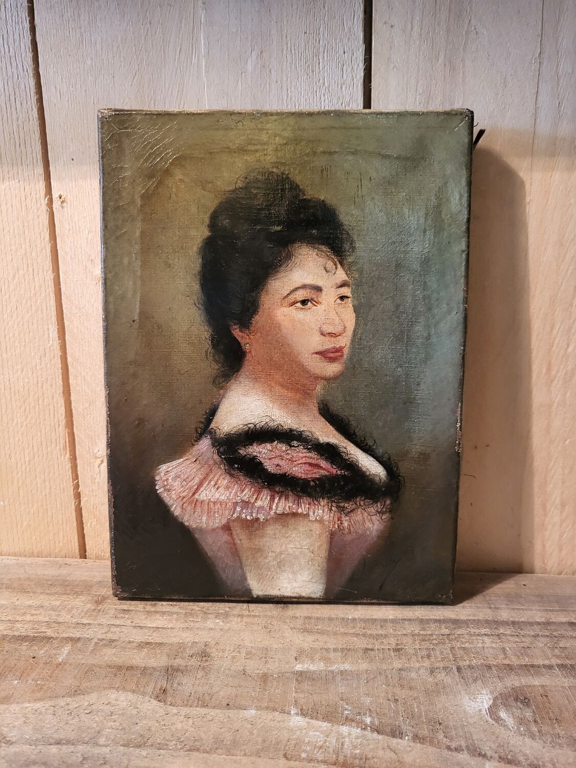 Portrait oil on panel