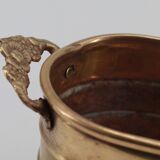 Old brass planter