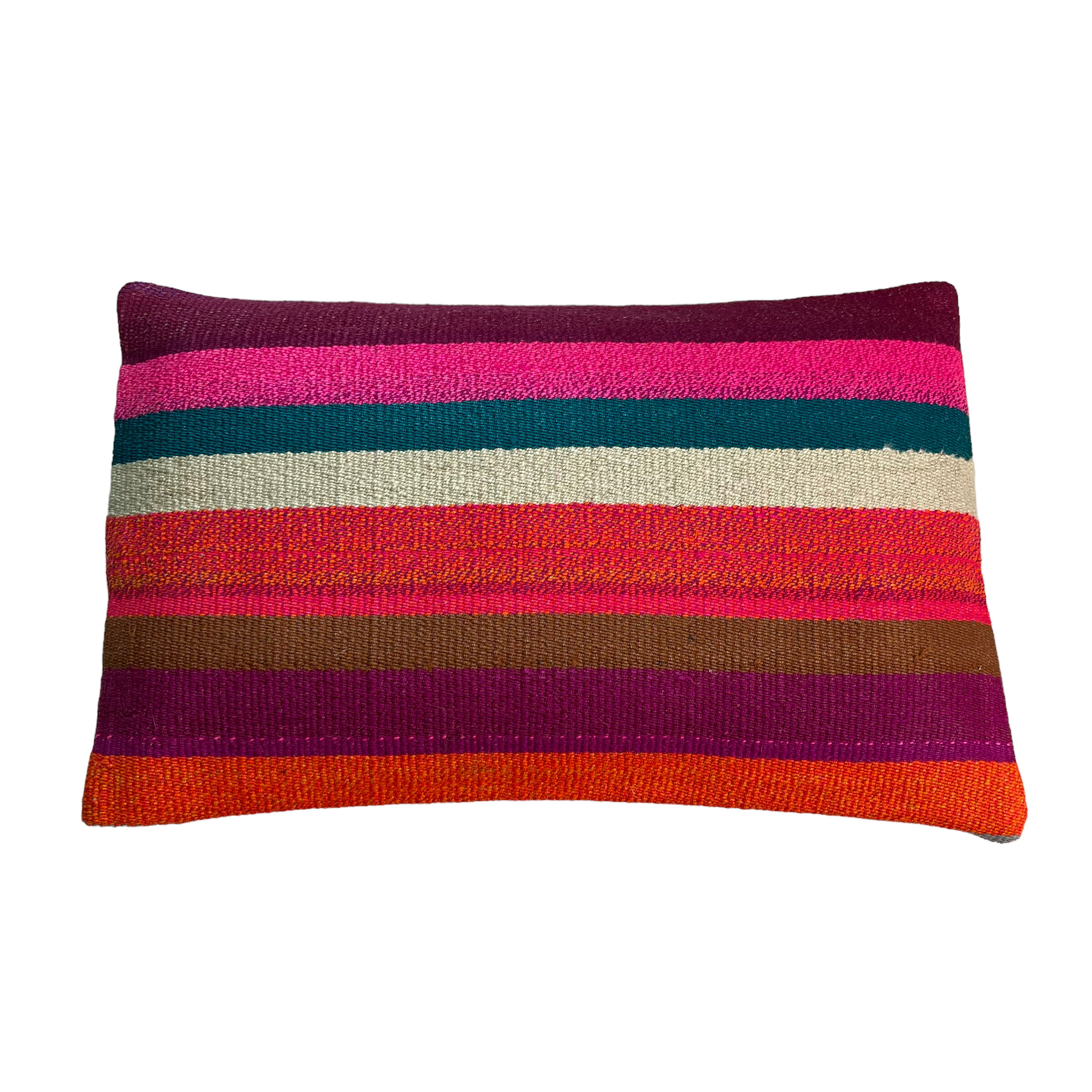 Vintage turkish handmade kilim cushion cover , 30 x 50 cm