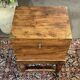 Teak bottle cabinet on legs in marine style