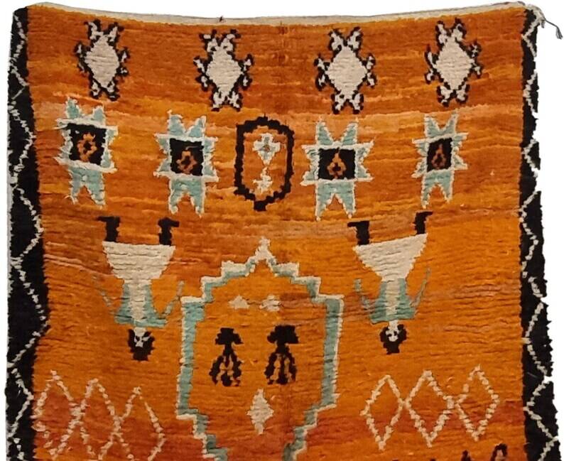 Tapis traditionnel marocain Beni ourain Mrirt