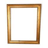 19th century frame gilded stucco wood, beaded interior edges, 47x39 cm, leaf 41.8x32.7 cm SB