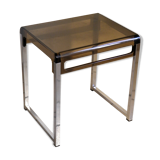 Plexiglas and chrome 1970 coffee table