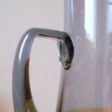 Scandinavian blue glass carafe