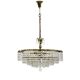 Vintage basket crystal chandelier Bakalowits & Söhne brass, Austria 1970s