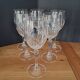 Crystal wine glasses with petal decoration