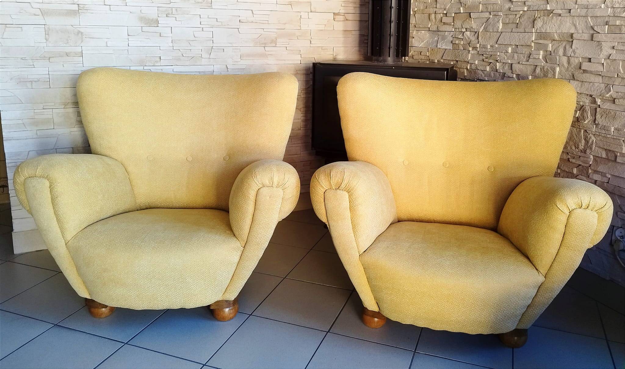 Armchairs Czehoslovakia, 1960s, Set of 2