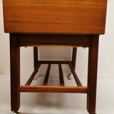 Roll table with storage, Danish design from the 60s