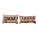 Lot de 2 housses de coussin turque vintage 51x25 cm