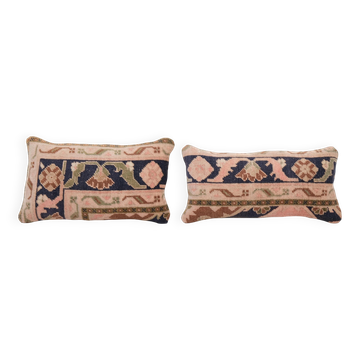 Lot de 2 housses de coussin turque vintage 51x25 cm