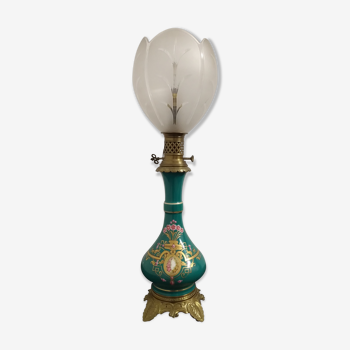 Lampe Napoléon III en opaline