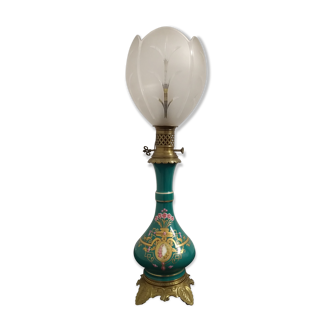Napoleon III lamp in opaline