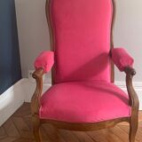 Voltaire armchair in walnut