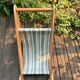 Poussette chariot de marche bébé bois vintage